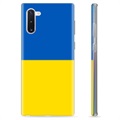 Capa de TPU Bandeira da Ucrânia  para Samsung Galaxy Note10  - Amarelo e azul claro