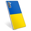 Capa de TPU Bandeira da Ucrânia  para Samsung Galaxy Note10  - Amarelo e azul claro