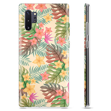 Capa de TPU para Samsung Galaxy Note10+  - Flores Cor-de-rosa