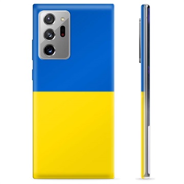 Capa de TPU Bandeira da Ucrânia  para Samsung Galaxy Note20 Ultra  - Amarelo e azul claro