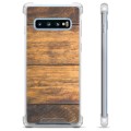 Capa Híbrida para Samsung Galaxy S10  - Madeira