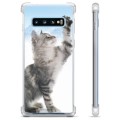 Capa Híbrida para Samsung Galaxy S10+  - Gato