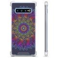 Capa Híbrida para Samsung Galaxy S10+  - Mandala Colorida