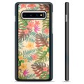 Capa Protectora para Samsung Galaxy S10+  - Flores Cor-de-rosa