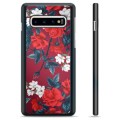 Capa Protectora para Samsung Galaxy S10+  - Flores Vintage