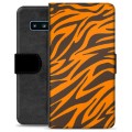 Bolsa tipo Carteira para Samsung Galaxy S10  - Tigre