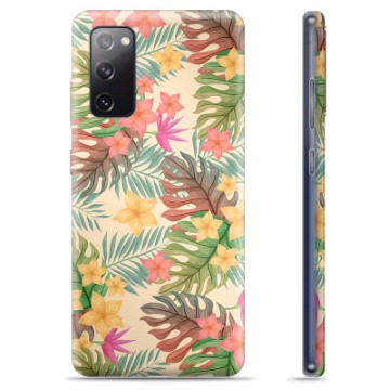 Capa de TPU para Samsung Galaxy S20 FE  - Flores Cor-de-rosa