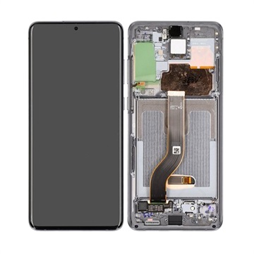 Estrutura para a Parte Frontal e Ecrã LCD GH82-22145E para Samsung Galaxy S20+ - Cinzento