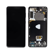 Estrutura para a Parte Frontal e Ecrã LCD GH82-27267A para Samsung Galaxy S21+ 5G - Preto