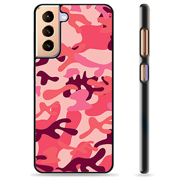 Capa Protectora - Samsung Galaxy S21+ 5G - Camuflagem Rosa