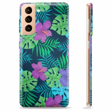 Capa de TPU - Samsung Galaxy S21+ 5G - Flores Tropicais