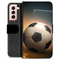 Bolsa tipo Carteira - Samsung Galaxy S21 5G - Futebol