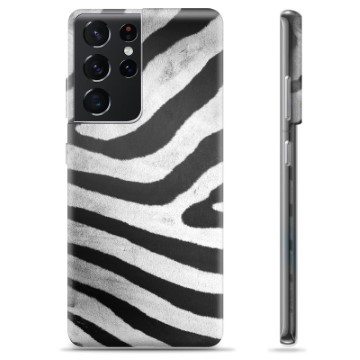 Capa de TPU - Samsung Galaxy S21 Ultra 5G - Zebra