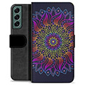 Bolsa tipo Carteira - Samsung Galaxy S22+ 5G - Mandala Colorida