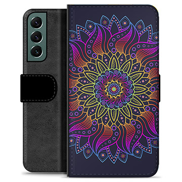 Bolsa tipo Carteira - Samsung Galaxy S22+ 5G - Mandala Colorida