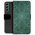 Bolsa tipo Carteira - Samsung Galaxy S22+ 5G - Mandala Verde