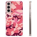 Capa de TPU - Samsung Galaxy S22 5G - Camuflagem Rosa