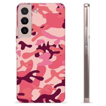 Capa de TPU - Samsung Galaxy S22 5G - Camuflagem Rosa