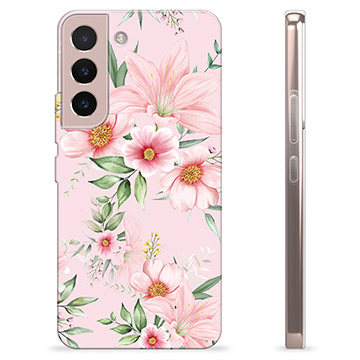 Capa de TPU - Samsung Galaxy S22 5G - Flores em Aquarela