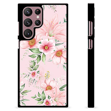 Capa Protectora - Samsung Galaxy S22 Ultra 5G - Flores em Aquarela