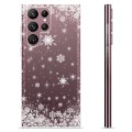 Capa de TPU - Samsung Galaxy S22 Ultra 5G - Flocos de Neve