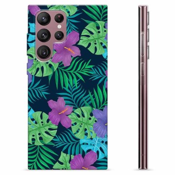 Capa de TPU - Samsung Galaxy S22 Ultra 5G - Flores Tropicais