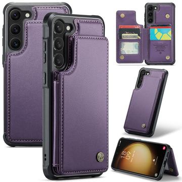 Capa Caseme C22 para Samsung Galaxy S22+ 5G Carteira para cartões RFID - Roxo