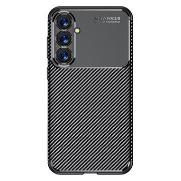 Capa de TPU Fibra de Carbono Beetle para Samsung Galaxy S23 FE - Preto