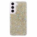 Capa de TPU Glitter Flakes para Samsung Galaxy S23 - Dourado