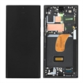 Estrutura para a Parte Frontal e Ecrã LCD GH82-30466A para Samsung Galaxy S23 Ultra 5G (Embalagem aberta - Bulk satisfatório) - Preto