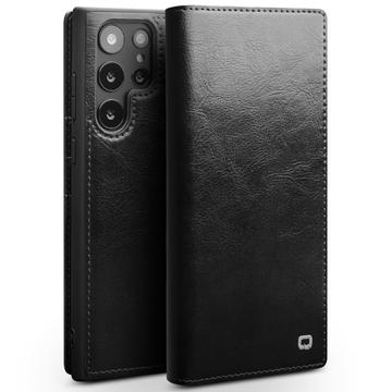 Capa de Pele Tipo Carteira Qialino Classic para Samsung Galaxy S23 Ultra 5G