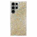 Capa de TPU Glitter Flakes para Samsung Galaxy S23 Ultra