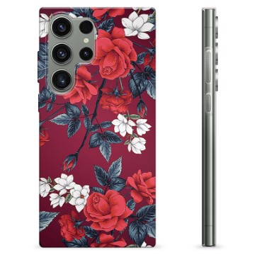 Capa de TPU - Samsung Galaxy S23 Ultra 5G - Flores Vintage