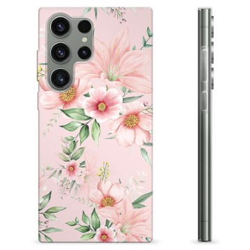 Capa de TPU - Samsung Galaxy S23 Ultra 5G - Flores em Aquarela