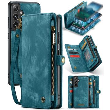 Bolsa tipo Carteira 2-em-1 Caseme 008 Multifuncional para Samsung Galaxy S24 - Azul