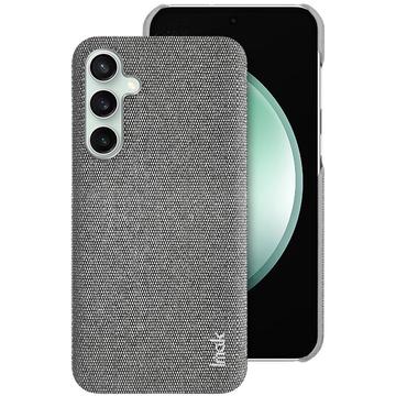 Capa Híbrida Imak Ruiyi para Samsung Galaxy S24 FE - Fibra de Carbono - Cinzento Claro