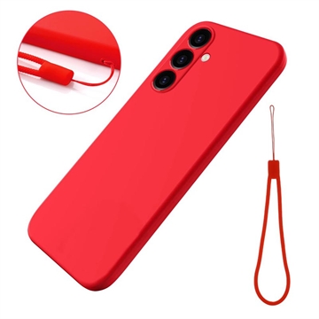 Capa de Silicone Líquido para Samsung Galaxy S24 FE - Vermelho