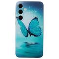 Capa em TPU Stylish Ultra-Slim para Samsung Galaxy S24 FE - Borboleta Azul