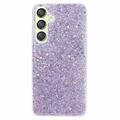 Capa de TPU Glitter Flakes para Samsung Galaxy S24 - Púrpura