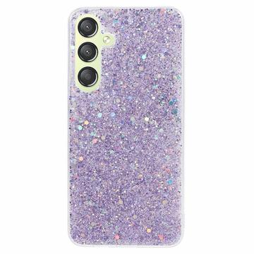 Capa de TPU Glitter Flakes para Samsung Galaxy S24