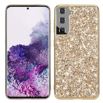 Capa Híbrida Glitter Series para Samsung Galaxy S24 - Dourado