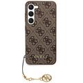 Capa Híbrida Guess 4G Charms Collection para Samsung Galaxy S24 - Castanho