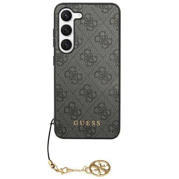 Capa Híbrida Guess 4G Charms Collection para Samsung Galaxy S24 - Cinzento