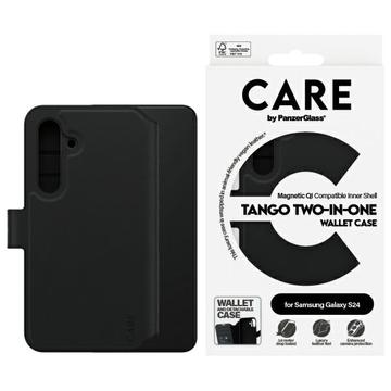 Capa para carteira 2 em 1 PanzerGlass Care Tango para Samsung Galaxy S24 - Compatível com MagSafe - Preto