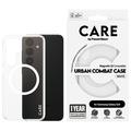 Capa PanzerGlass Care Transparent Urban Combat para Samsung Galaxy S24 - Compatível com MagSafe - Branco