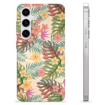 Capa de TPU - Samsung Galaxy S24 - Flores Cor-de-rosa