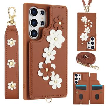 Capa Samsung Galaxy S24 Ultra Flower Decor com fita adesiva