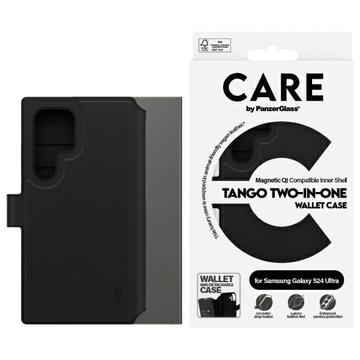 Capa para carteira 2 em 1 PanzerGlass Care Tango para Samsung Galaxy S24 Ultra - Compatível com MagSafe - Preto