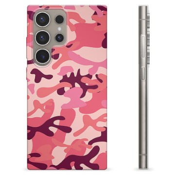 Capa de TPU - Samsung Galaxy S24 Ultra - Camuflagem Rosa