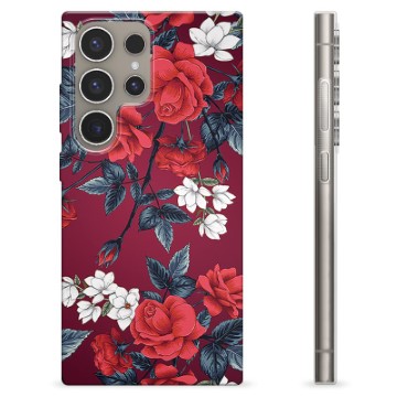 Capa de TPU - Samsung Galaxy S24 Ultra - Flores Vintage